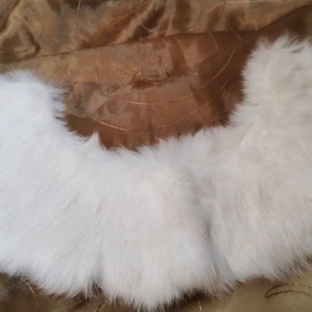 โจ GENUINE White Fur Collar โจ VINTAGE BAAR & BEARDS ๐